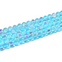 Mondstein Perle, poliert, DIY & verschiedene Größen vorhanden, blau, verkauft per ca. 15 ZollInch Strang
