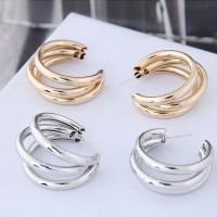 Zinc Alloy Stud Earring plated for woman nickel lead & cadmium free 28mm Sold By Pair
