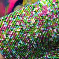 Rainbow Quartz Perla, Krug, uglađen, možete DIY, multi-boji, 2-2.5MM, Približno 200računala/Strand, Prodano Per Približno 16 inčni Strand