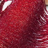 Φυσικό χαλαζία κοσμήματα χάντρες, γυαλισμένο, DIY & διαφορετικό μέγεθος για την επιλογή, κόκκινος, Sold Per Περίπου 16 inch Strand