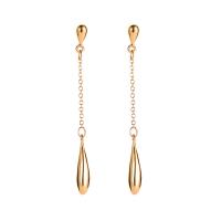 Tibetan Style Drop Earrings, Teardrop, plated, for woman, more colors for choice, nickel, lead & cadmium free, 60mm, Sold By Pair