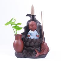 Backflow Incense Burner, Porcelain, different styles for choice, 100x135x90mm, Sold By PC