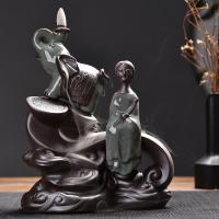 Backflow Incense Burner, Porcelain, different styles for choice, 190x230x130mm, Sold By PC