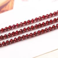 Natürlicher Granat Perlen, poliert, DIY & verschiedene Größen vorhanden & facettierte, rot, verkauft per ca. 15 ZollInch Strang