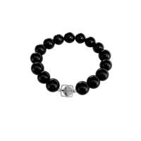 Obsidian Bracelet, natural, Unisex & different styles for choice, black, 10MM, Sold By PC