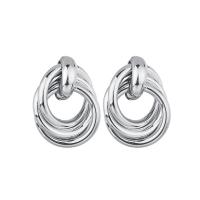 Zinc Alloy Stud Earring plated for woman nickel lead & cadmium free 34*25mm Sold By Pair