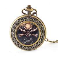 Pocket Watch, Tibetan Style, antique brass color plated, Unisex, metallic color plated, lead & cadmium free, 47MM, Length:Approx 31 Inch, 10PCs/Lot, Sold By Lot