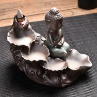 Backflow Incense Burner, Porcelain, different styles for choice, 210x140mm, Sold By PC
