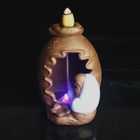 Backflow Incense Burner, Porcelain, portable & durable, more colors for choice, 90x120mm, Sold By PC