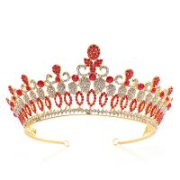 Bridal Tiaras, Tibetan Style, plated, for bridal & with rhinestone, more colors for choice, nickel, lead & cadmium free, 145*75mm, Sold By PC
