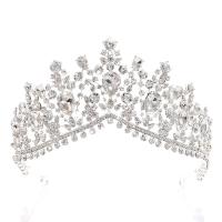 Bridal Tiaras Zinc Alloy plated for bridal & with rhinestone nickel lead & cadmium free 160mm 65mm Sold By PC