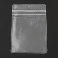 Zip Lock Bag, PVC-plast, Rektangel, olika storlek för val, klar, 100PC/Bag, Säljs av Bag