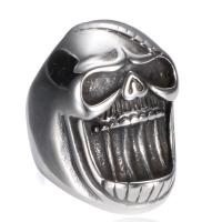 Stainless Steel Finger Ring for Men, Skull, different size for choice & for man, 36mm, US Ring Size:7-12, Sold By PC