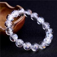 Clear Quartz Bracelet, Round, natural, Unisex & different size for choice, 8mm,10mm,12mm,14mm,16mm, Sold Per Approx 7.08 Inch Strand