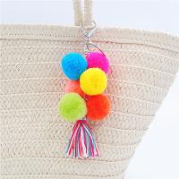 Plush Bag Pendant, Tassel, more colors for choice, 170mm, Sold By Strand
