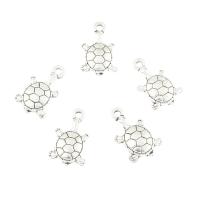 Tibetan Style Animal Pendants, Turtle, antique silver color plated, nickel, lead & cadmium free, 11x18x3mm, Hole:Approx 2mm, Approx 2Bags/Lot, Approx 312PCs/Bag, Sold By Lot