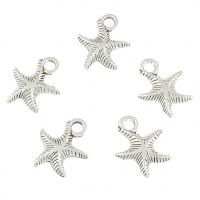 Zinc Alloy Animal Pendants Starfish antique silver color plated nickel lead & cadmium free Approx 2mm Approx Approx Sold By Lot