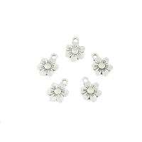 Zinc Alloy Flower Pendants antique silver color plated nickel lead & cadmium free Approx 1mm Approx Approx Sold By Lot