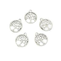 Tibetan Style Pendants, Tree, antique silver color plated, 18x15x2mm, Hole:Approx 1mm, Approx 2Bags/Lot, Approx 550PCs/Bag, Sold By Lot