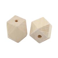 Holz Ohranhänger Zubehör, nachhaltiges, weiß, 20x20mm, Bohrung:ca. 4mm, ca. 1000PCs/Tasche, verkauft von Tasche