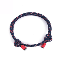 cordon de polyester bracelet, unisexe, plus de couleurs à choisir, Longueur:Environ 8 pouce, 10Strandstoron/lot, Vendu par lot