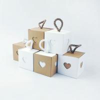 Papier Verpackung Geschenk-Box, Quadrat, Drucken, Wiederverwendbare & hohl, keine, 55x55x55mm, 50PCs/Tasche, verkauft von Tasche