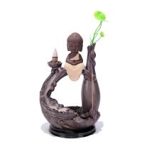 Backflow Incense Burner, Porcelain, half handmade, different styles for choice, 220x133mm, Sold By PC