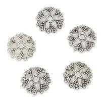 Zinc Alloy Bead Cap Flower antique silver color plated nickel lead & cadmium free 19*6mm Approx 2mm  Sold By Lot