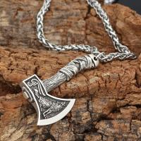 Zinc Alloy Sweater Chain Necklace Axe plated Unisex nickel lead & cadmium free 40*30mm Sold Per Approx 23.6 Inch Strand