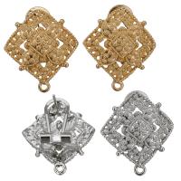 Zinc Alloy Earring Stud Component plated with loop nickel lead & cadmium free Approx Sold By Lot