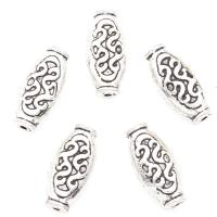Tibetan Style Jewelry Beads, antique silver color plated, nickel, lead & cadmium free, 15x7x5mm, Hole:Approx 1mm, 2Bags/Lot, Approx 333PCs/Bag, Sold By Lot