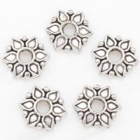 Tibetan Style Spacer Beads, Flower, antique silver color plated, nickel, lead & cadmium free, 8*1mm, Hole:Approx 2mm, 2Bags/Lot, 2500PCs/Bag, Sold By Lot