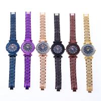 Nők Wrist Watch, Stainless Steel, galvanizált, a nő, több színt a választás, 34x8mm, Hossz Kb 8 inch, Által értékesített PC