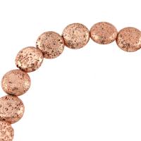 Бусины из природной лавы, лава, разный размер для выбора, под розовое золото, 16*6mm, продается Strand