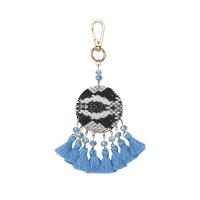 Alloy Bag Pendant, with Cotton Thread, Tassel, more colors for choice, 170mm, Sold By PC