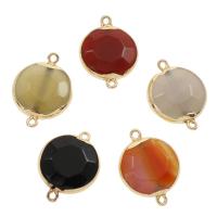 Gemstone Connector with Zinc Alloy gold color plated & 1/1 loop nickel lead & cadmium free 20*28*6mm Approx 2mm Sold By Bag