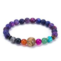 Bracelets de pierres précieuses, pierre gemme, Rond, différents matériaux pour le choix & unisexe, Vendu par Environ 7.5 pouce brin