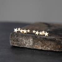 Zinc Alloy Stud Earring Star plated for woman nickel lead & cadmium free Sold By Pair