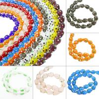 Bosselée de bijoux en perles, chalumeau, cahoteux, plus de couleurs à choisir, 19x19mm, Trou:Environ 1mm, Environ 100PC/sac, Vendu par sac