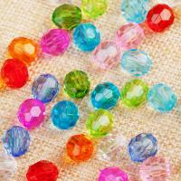 Transparent akryl perler, gennemsigtig & forskellig størrelse for valg, flere farver til valg, 6mm, Solgt af Bag