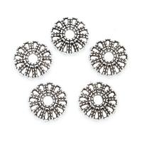 Zinc Alloy Bead Cap Flower antique silver color plated nickel lead & cadmium free 11*2mm Approx 2mm  Sold By Lot