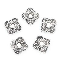 Zinc Alloy Bead Cap Flower antique silver color plated nickel lead & cadmium free 10*2mm Approx 3mm  Sold By Lot
