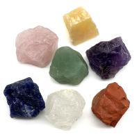 Piedras preciosas Chakra de piedra preciosa, color mixto, 20-35mm, 7PCs/Set, Vendido por Set