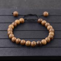 Wood Bracelet, with Gemstone & Tibetan Style, different styles for choice & for man, 8mm, Sold Per 9.8 Inch Strand