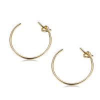 Brass Stud Earring real gold plated for woman nickel lead & cadmium free 2*41mm Sold By Bag
