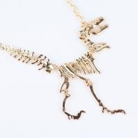 Zinc Alloy Jewelry Necklace with 5cm extender chain Dinosaur plated oval chain & for woman nickel lead & cadmium free 120mm Sold Per Approx 17.72 Inch Strand