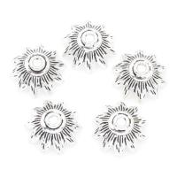 Zinc Alloy Bead Cap Flower antique silver color plated nickel lead & cadmium free 14*7mm Approx 2mm  Sold By Lot