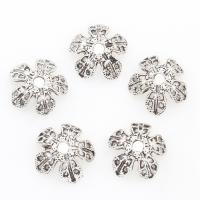 Zinc Alloy Bead Cap Flower antique silver color plated 10*4mm Approx 2mm Approx Sold By Lot