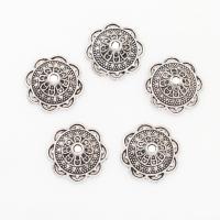 Tibetan Style Bead Cap, Flower, antique silver color plated, nickel, lead & cadmium free, 14*5mm, Hole:Approx 1mm, 2Bags/Lot, 750PCs/Bag, Sold By Lot