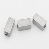 Stainless Steel Beads Rectangle original color Approx 2.5mm Approx Sold By PC